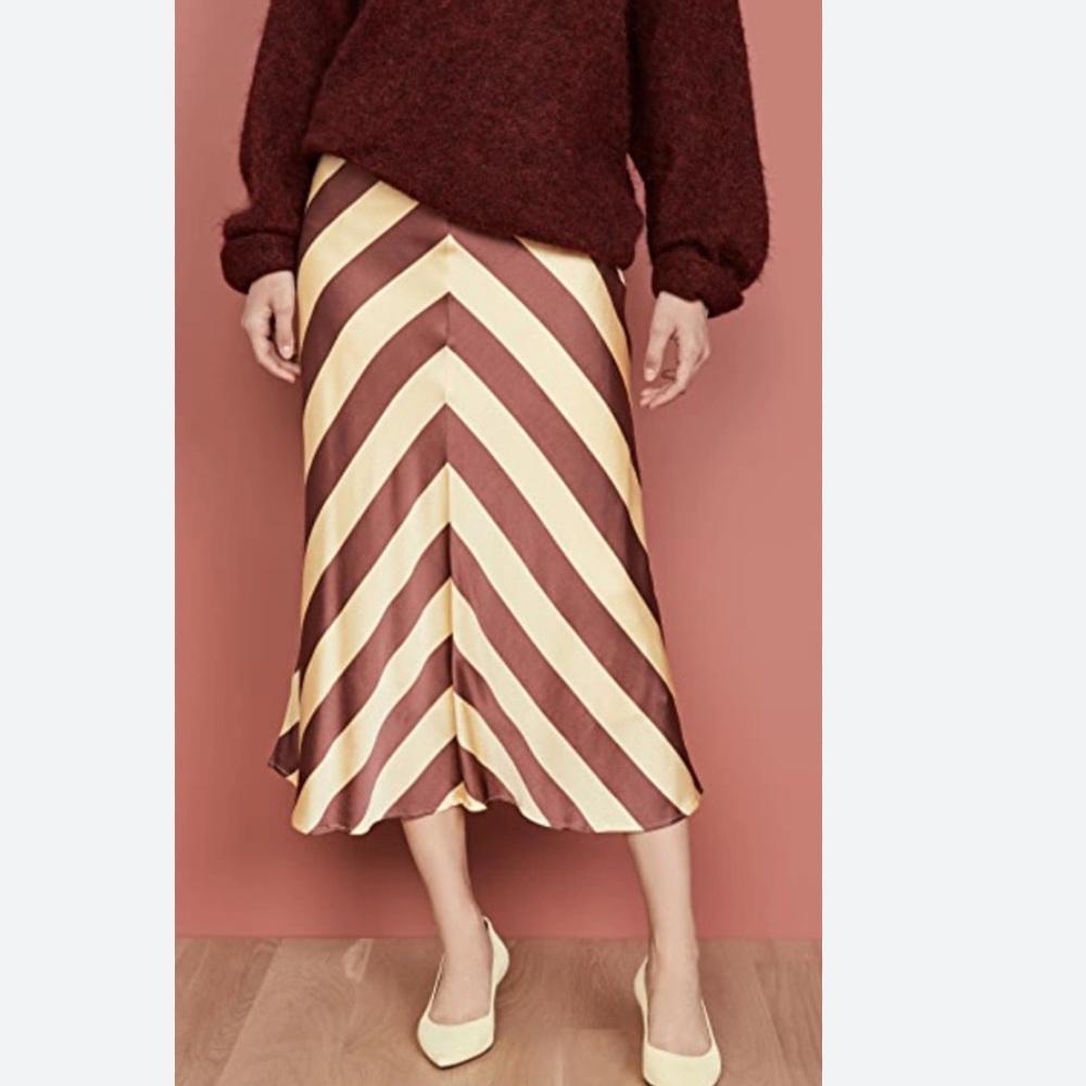 Custommade Paja Skirt Size M Women Viscose Blend Midi In Sunlight
